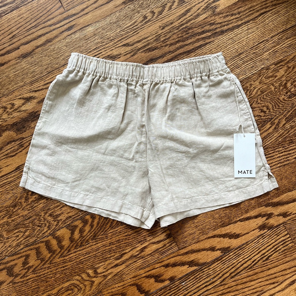MATE the Label Everyday Linen Shorts Sz Medium